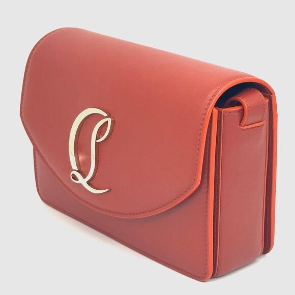 Christian Louboutin LOUBI54 Leather Crossbody Shoulder Bag Rouquine - Picture 11 of 16